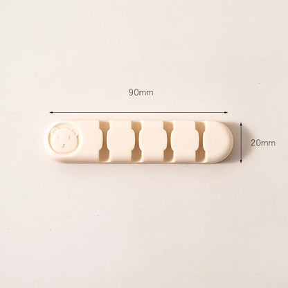 1 Piece Cute Cable Organizers Holder Clips for Desktop Cord Organizers Management Office Home