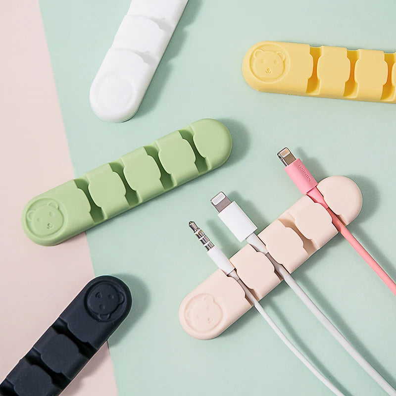 1 Piece Cute Cable Organizers Holder Clips for Desktop Cord Organizers Management Office Home