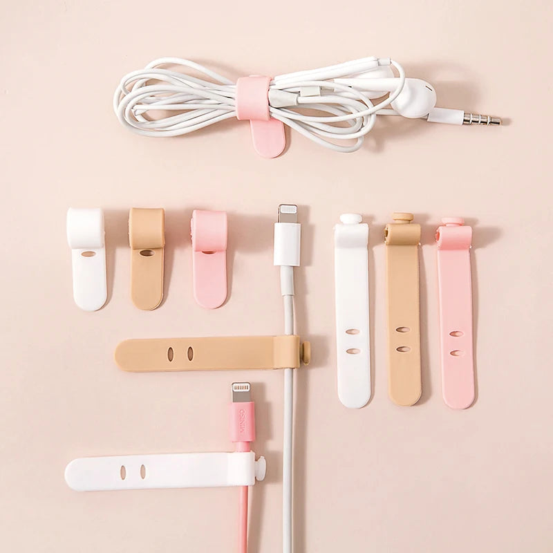 1 Piece Cute Cable Organizers Holder Clips for Desktop Cord Organizers Management Office Home