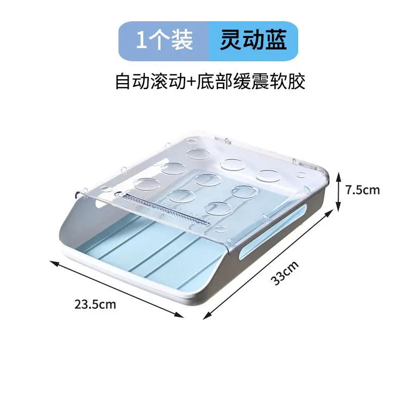 Refrigerator Egg Storage Box Kitchen Refrigerator Home Preservation Storage Box Plastic Stackable Egg Carton Multi-Layer Tray