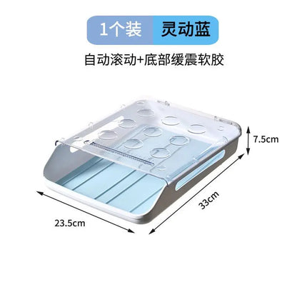 Refrigerator Egg Storage Box Kitchen Refrigerator Home Preservation Storage Box Plastic Stackable Egg Carton Multi-Layer Tray