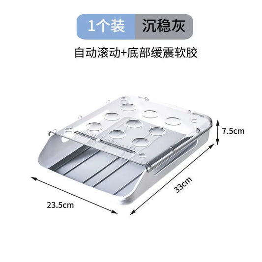 Refrigerator Egg Storage Box Kitchen Refrigerator Home Preservation Storage Box Plastic Stackable Egg Carton Multi-Layer Tray